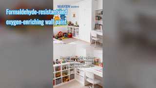 Formaldehyde-resistant and oxygen-enriching wall paint